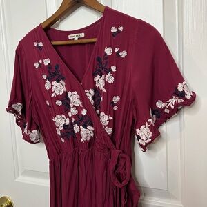 JessaKae Embroidered Floral Maxi Dress